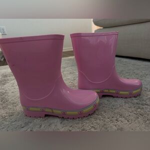 Charming Pink Kids Rain Boots